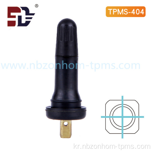 TPMS 고무 스냅인 타이어 밸브 TPMS404